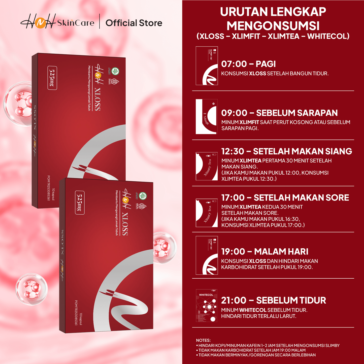 HNH Skincare - 2 XLOSS CPSL (isi 10 capsule) - hnhskincare