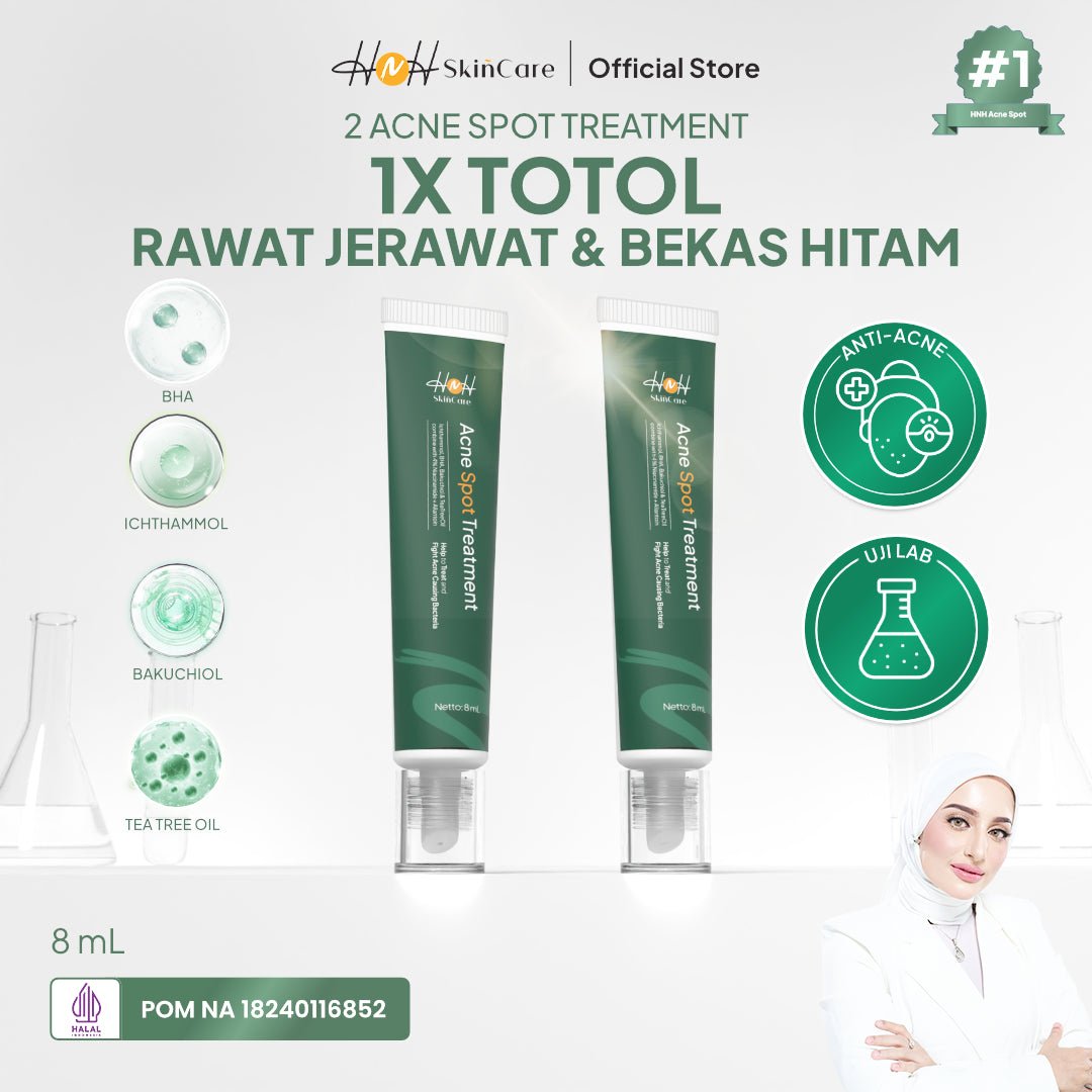 HNH Skincare - Bundling 2 Acne Spot Treatment - Acne Spot Gel Totol Jerawat untuk Jerawat Membandel - hnhskincare