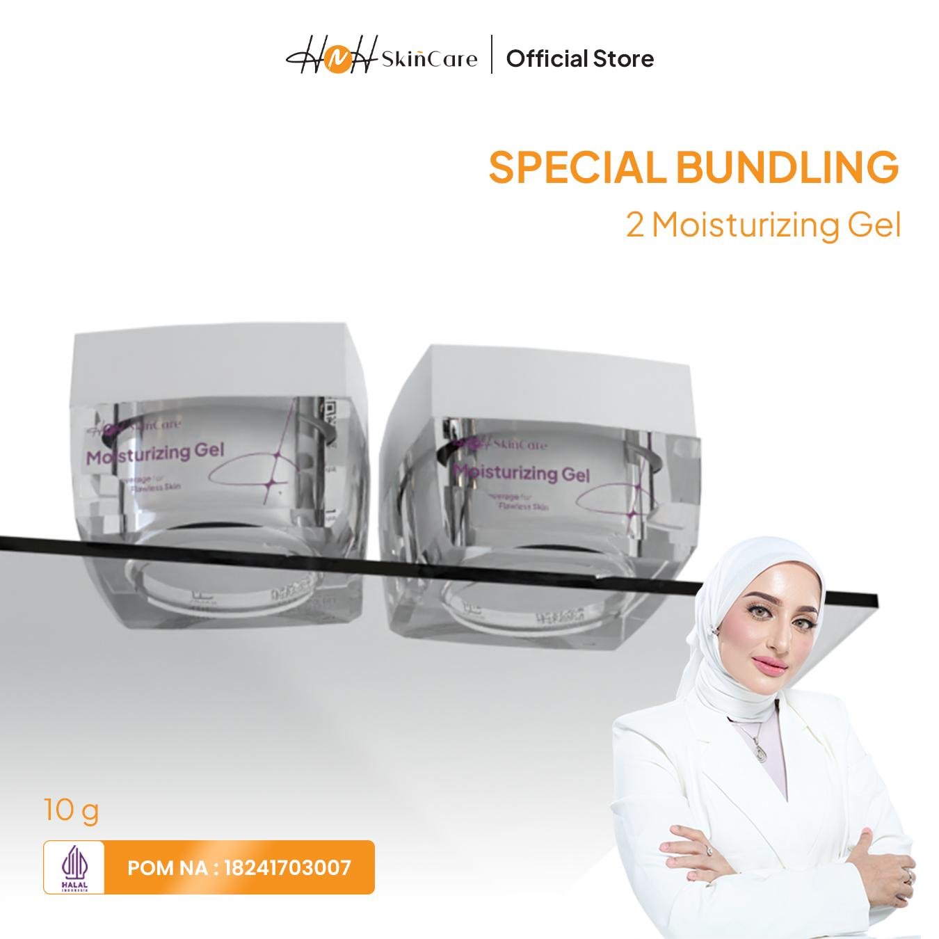 HNH Skincare - Bundling 2 Moisturizing Gel / Pelembab Wajah Untuk Semua Jenis Kulit - hnhskincare
