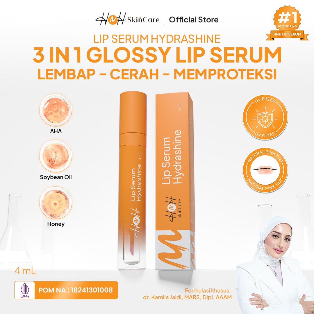 HNH Skincare - Lip Serum Hydrashine - Lip Care Serum Bibir Melembapkan & Mencerahkan - hnhskincare