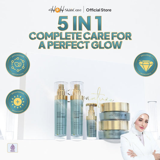 Bye Kulit Kusam dan Skin Barrier Rusak! HNH Skincare Rilis Paket Glowing Lengkap "Signature by Kamila - Radiant Wonderglow Barrier 5-in-1 Set"" - hnhskincare