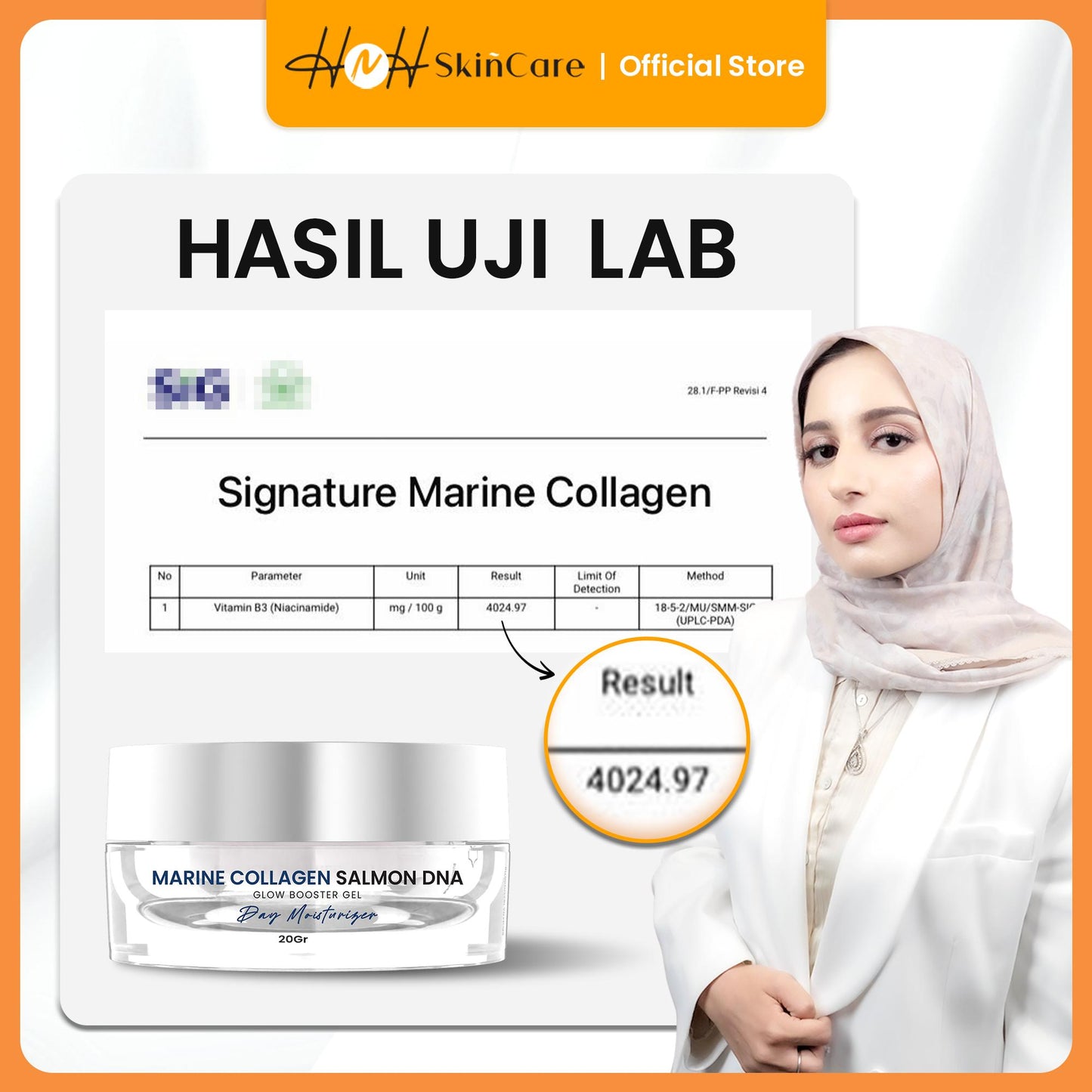 Signature by Kamila - Bundling Marine Collagen Day moisturizing Glow Booster Gel & DNA Salmon Red Jelly Signature by Kamila, Memperbaiki SKin Barrier dan Membantu Mencerahkan
