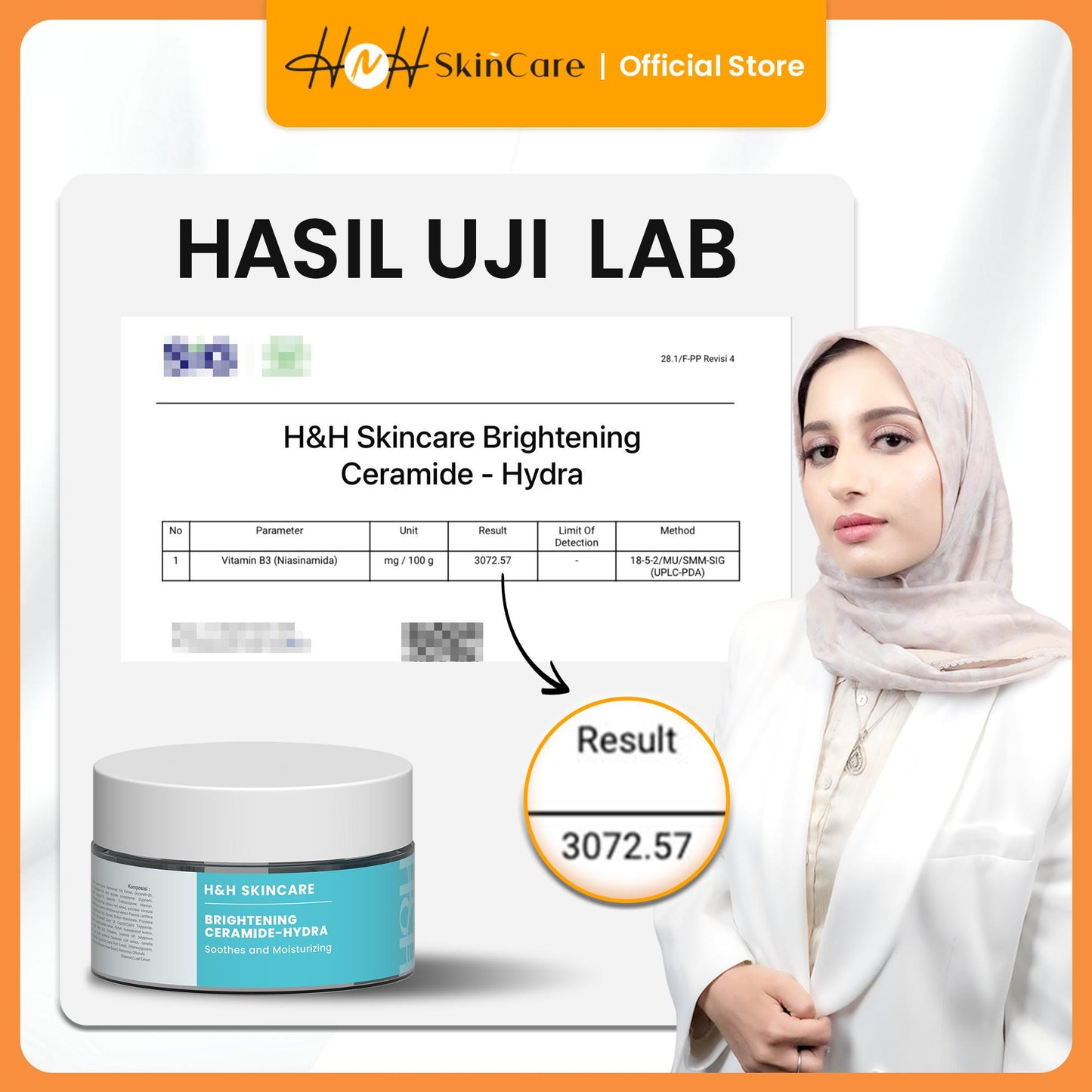 HNH Skincare - Bundling 2 Brightening Ceramide Hydra Gel - Moisturizer Ceramide Pelembab Wajah untuk Skin Barrier