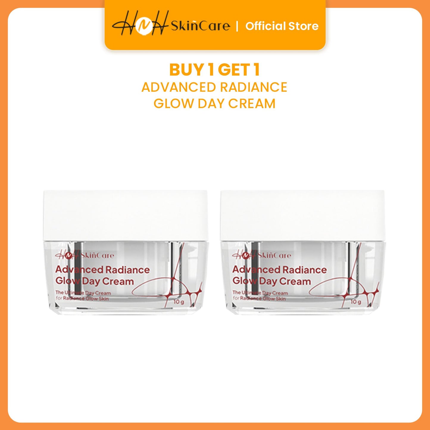 HNH Skincare - Bundling 2 Advanced Radiance Glow Day Cream - Day Cream Tone Up untuk Mencerahkan Wajah