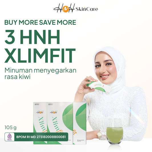 HNH Xlimfit - Bundling 3 Minuman Fiber Rasa Kiwi - Fiber Drink untuk Pendamping Diet dan Pencernaan