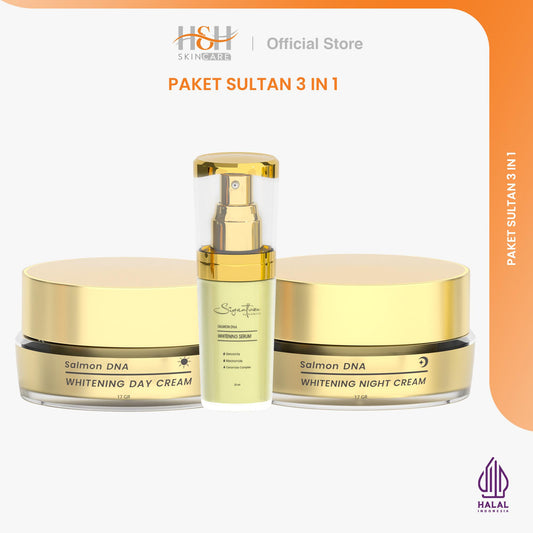 Signature by Kamila Paket Luminous Brightening 3 in 1 (Day Cream, Night Cream, Serum Brightening)