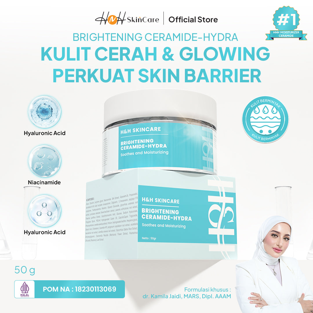 HNH Skincare - Brightening Ceramide-Hydra - Moisturizer Ceramide Pelembab Wajah untuk Skin Barrier