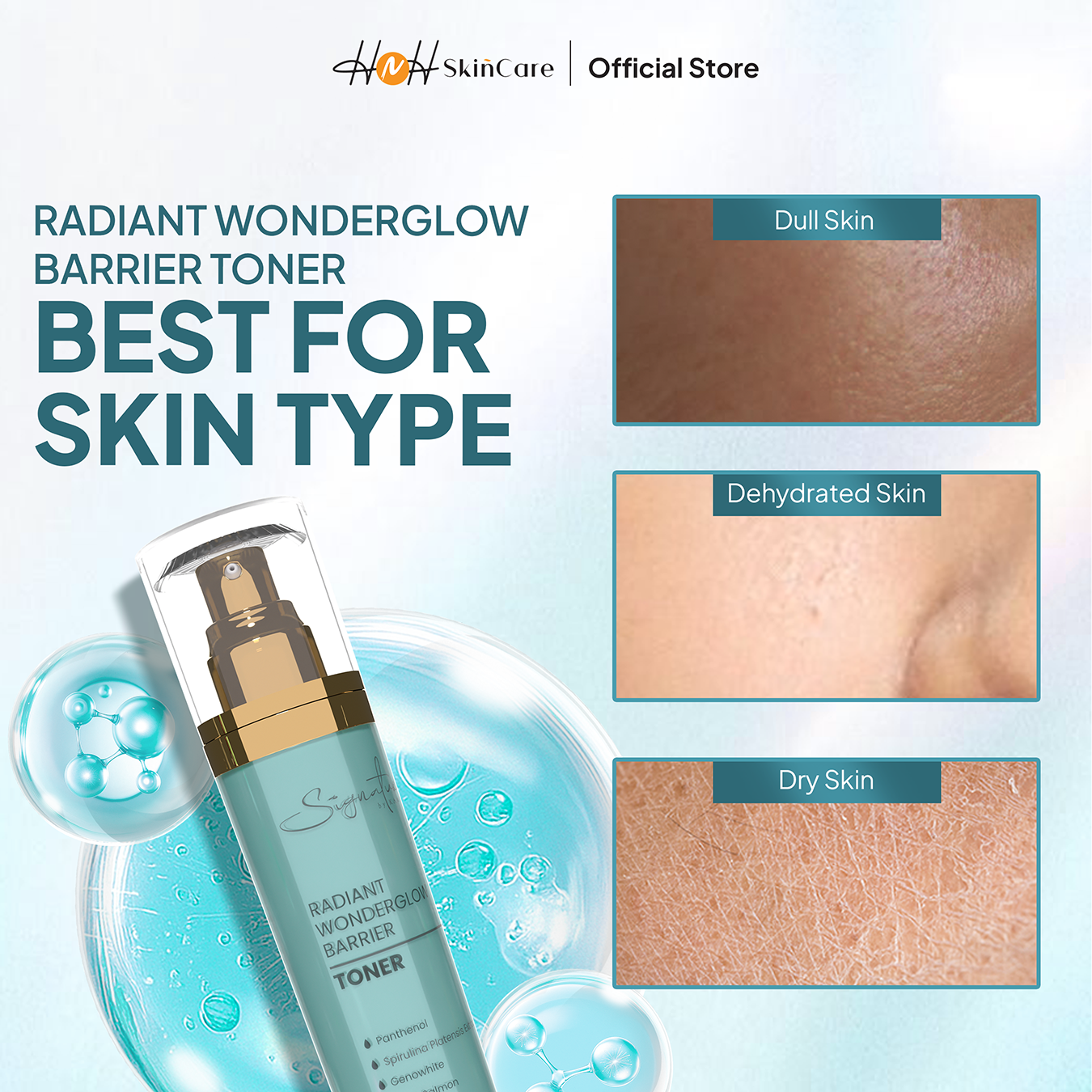 [NEW LAUNCH] Signature by Kamila - Radiant Wonderglow Barrier Toner - Menjaga Dan Menghidrasi Kulit yang Kering