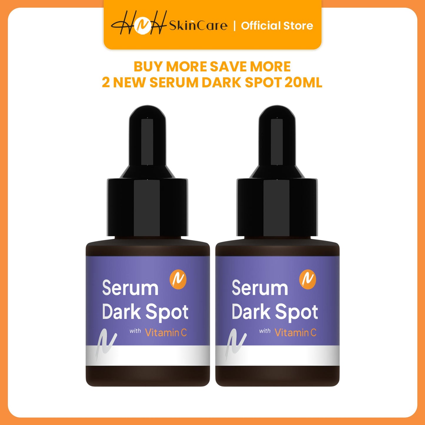 HNH Skincare - Bundling 2 Serum Dark Spot with Vitamin C - Serum Vitamin C Membantu Menyamarkan Flek Hitam / Dark Spot