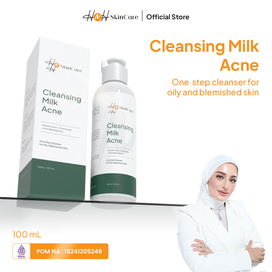 HNH Skincare - Cleansing Milk Acne - Milk Cleanser Pembersih Wajah untuk Kulit Berjerawat