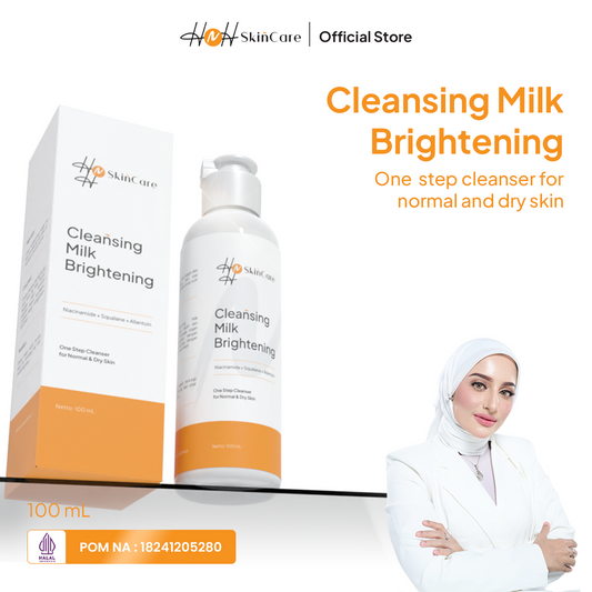 HNH Skincare - Cleansing Milk Brightening - Milk Cleanser Pembersih Wajah untuk Semua Jenis Kulit