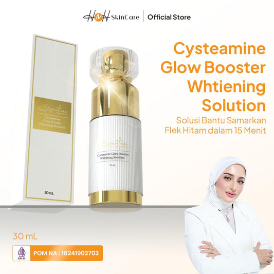 Signature by Kamila - Cysteamine Glow Booster Whitening Solution - Serum Cysteamine untuk Flek Hitam