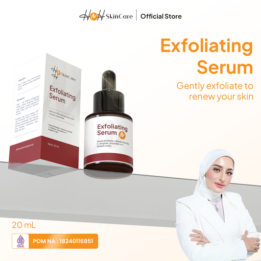 HNH Skincare - Exfoliating Serum - Eksfoliasi Wajah Mencerahkan, Membantu Mengangkat Sel Kulit Mati