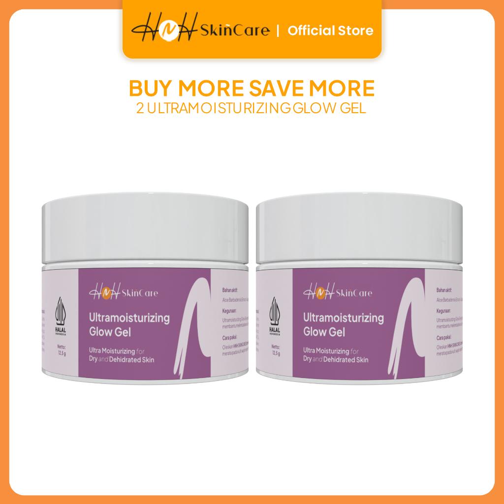 HNH Skincare - Bundling 2 Ultramoisturizing Glow Gel - Moisturizer Pelembab Wajah untuk Kulit Kering Sensitif