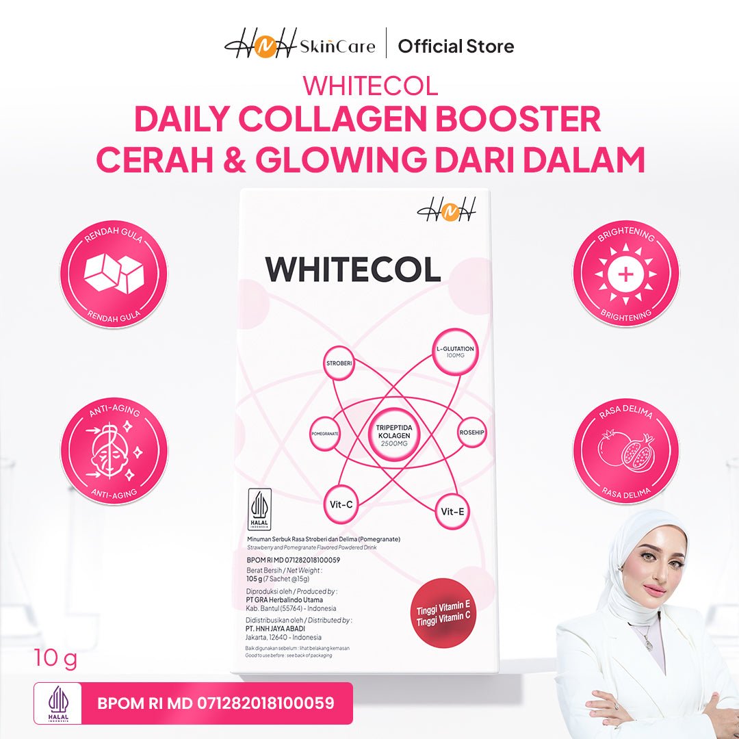 H&H Skincare Whitecol 2500mg Dengan Vitamin C & E - hnhskincare