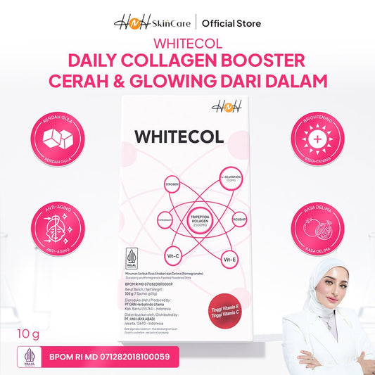 H&H Skincare Whitecol 2500mg Dengan Vitamin C & E - hnhskincare