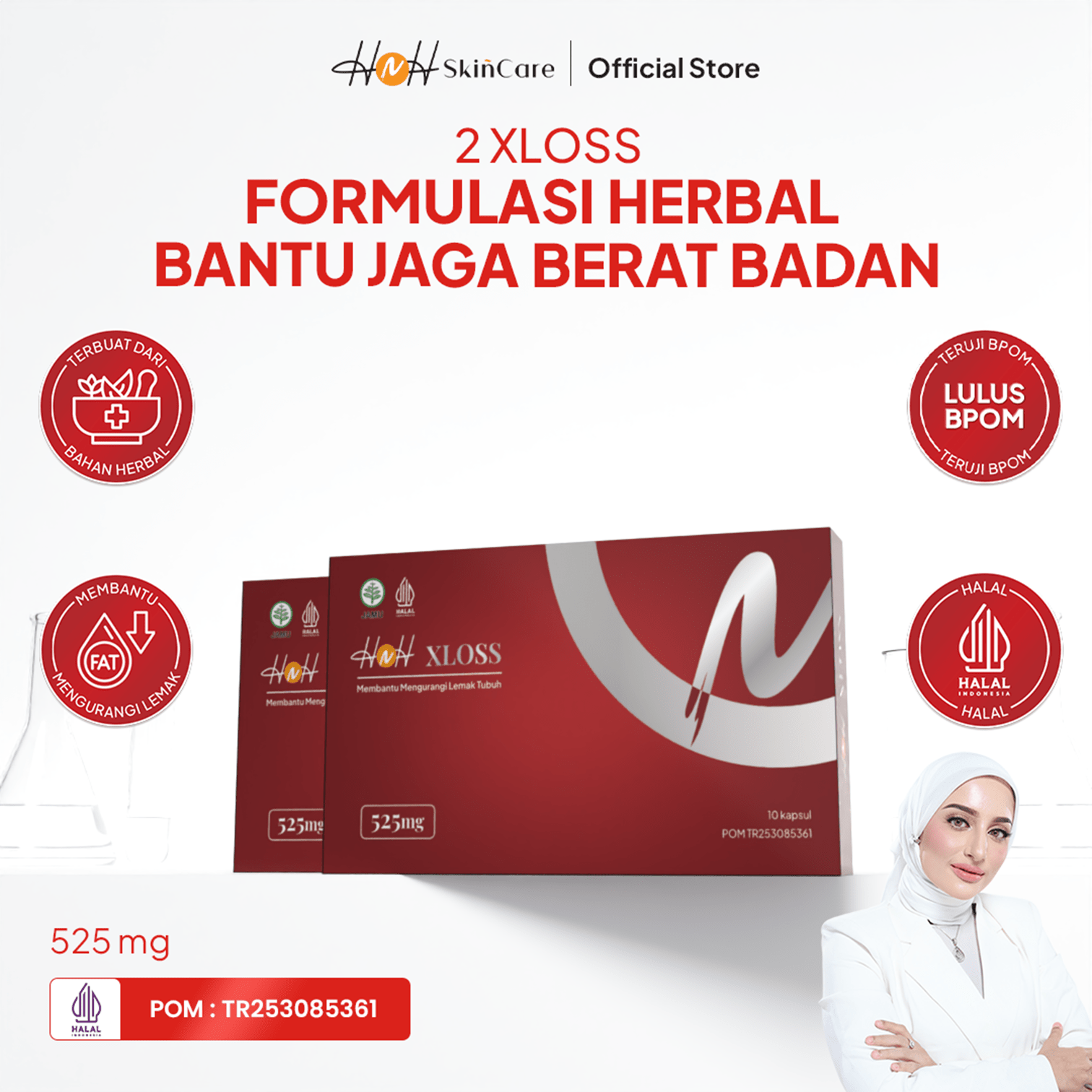 HNH Skincare - 2 XLOSS CPSL (isi 10 capsule) - hnhskincare