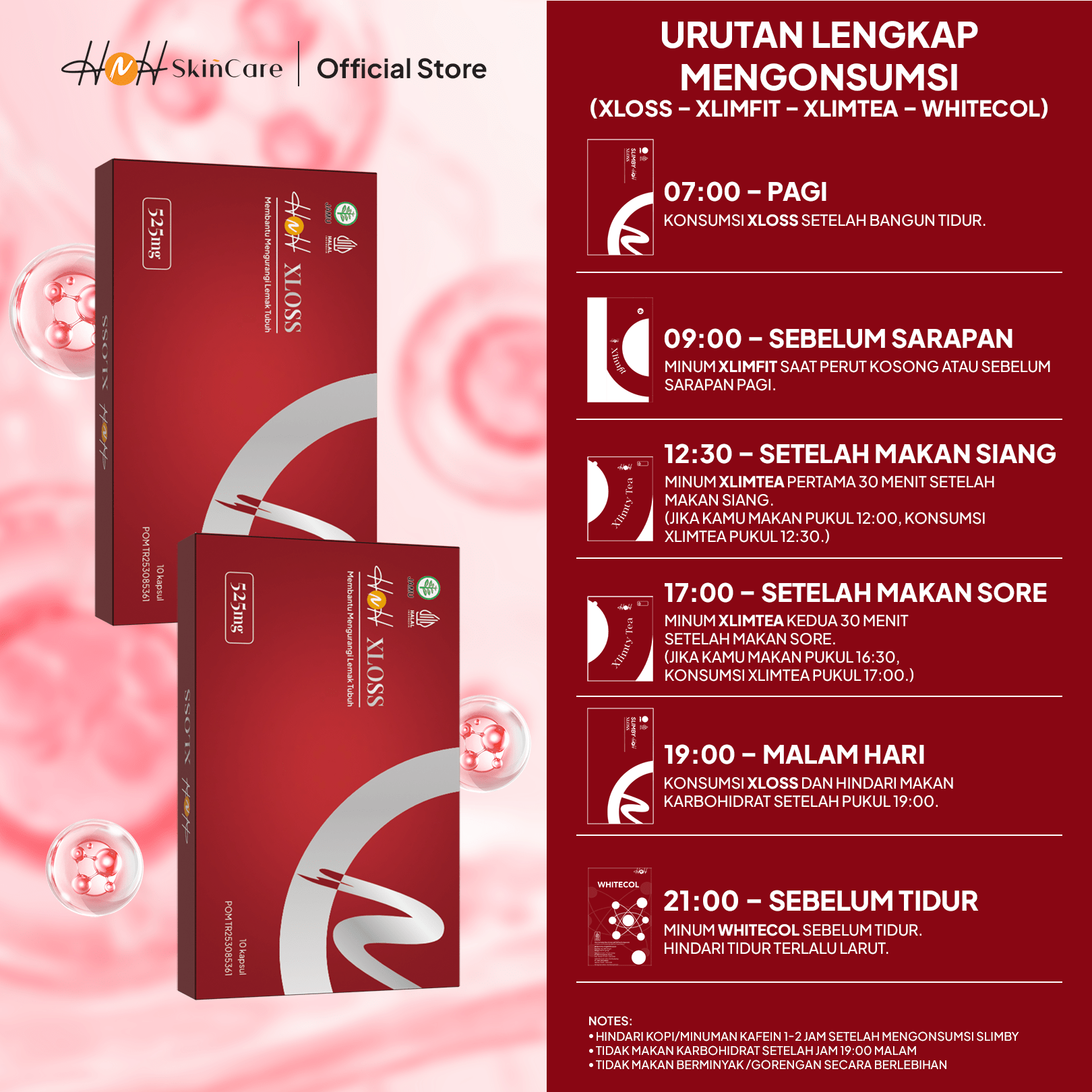 HNH Skincare - 2 XLOSS CPSL (isi 10 capsule) - hnhskincare