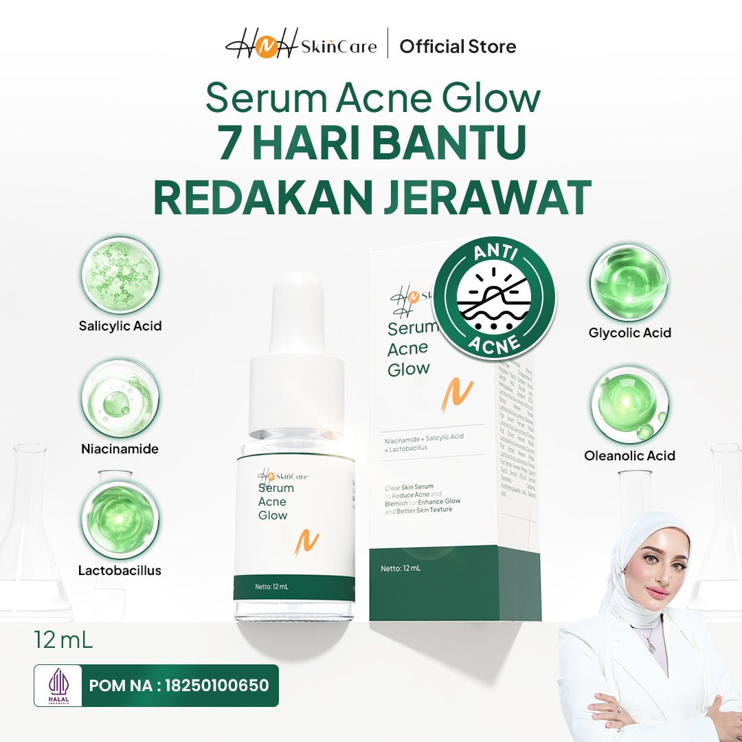 HNH Skincare - Acne Glow Serum - Serum Jerawat dan Bruntusan untuk Merawat Kulit Acne - Prone - hnhskincare