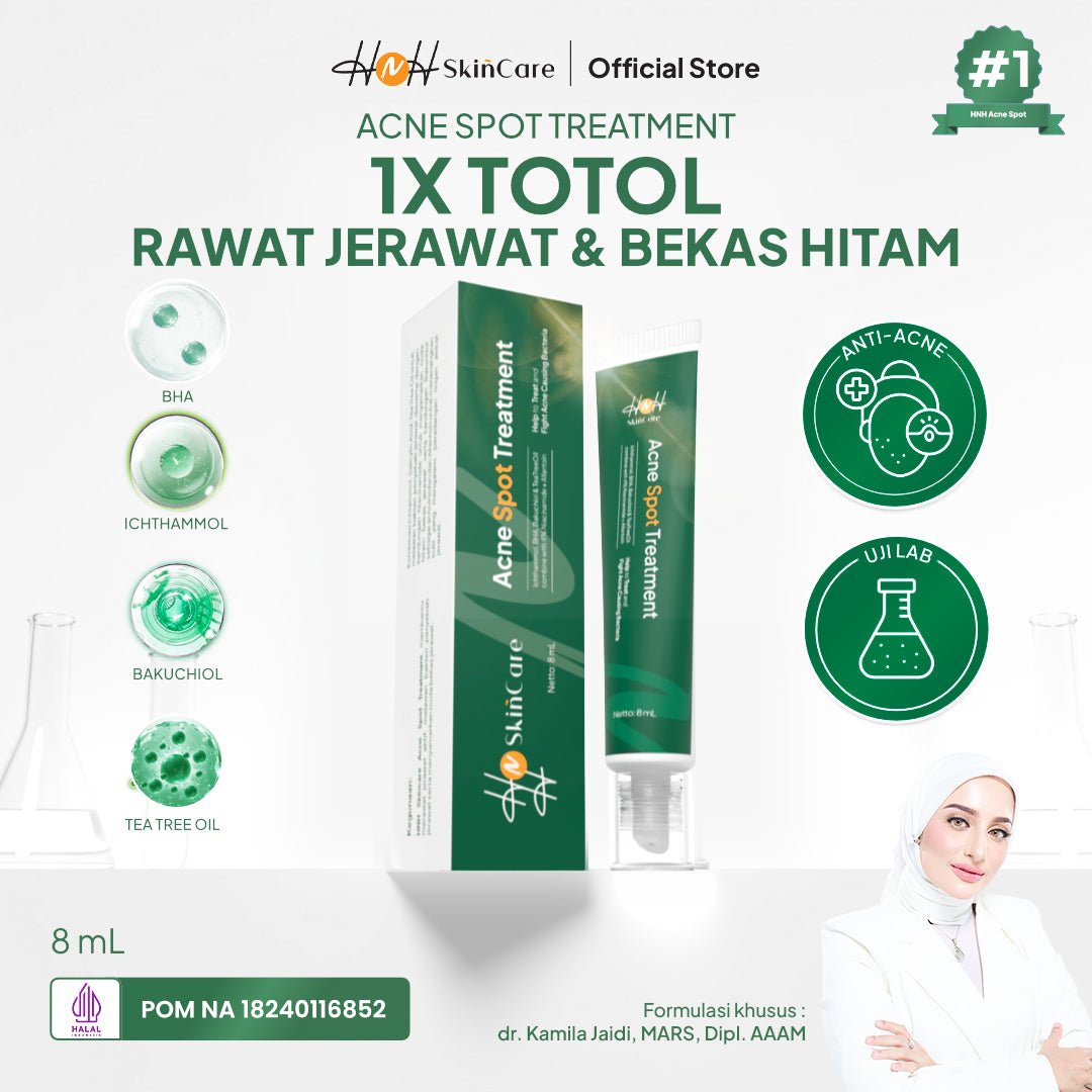 HNH Skincare - Acne Spot Treatment - Acne Spot Gel Totol Jerawat untuk Jerawat Membandel - hnhskincare