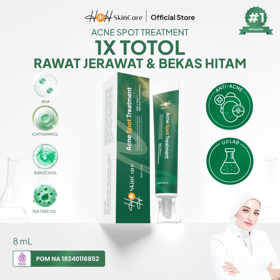 HNH Skincare - Acne Spot Treatment - Acne Spot Gel Totol Jerawat untuk Jerawat Membandel - hnhskincare