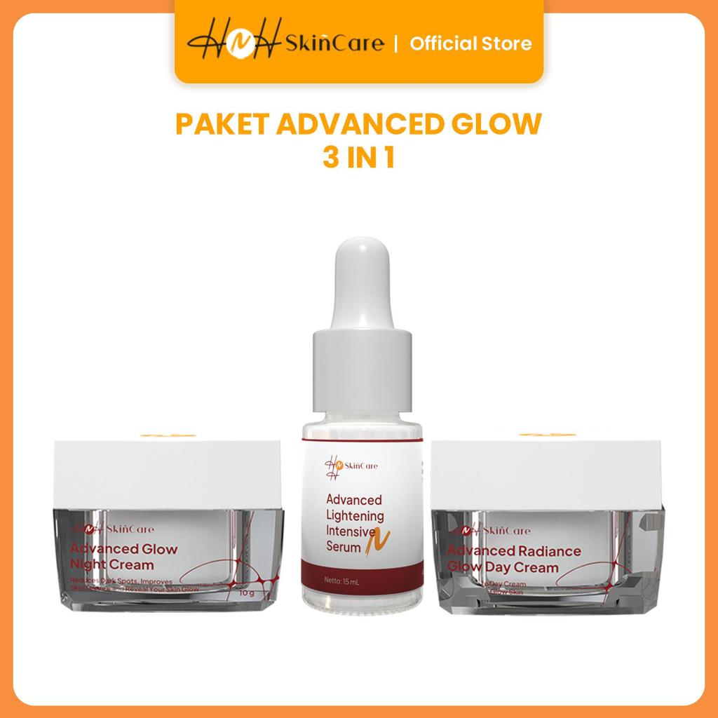 HNH Skincare - Advance Glow 3 in 1 Package - Paket Brightening untuk Flek dan Kulit Kusam - hnhskincare