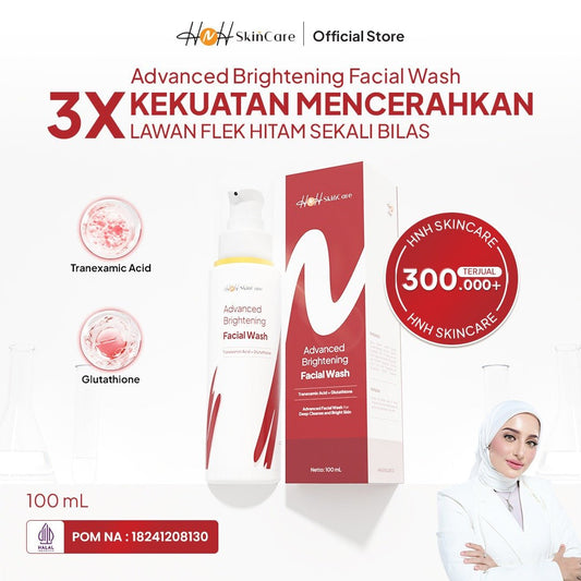 HNH Skincare - Advanced Brightening Facial Wash - Sabun Cuci Muka Mencerahkan Wajah untuk Flek Hitam - hnhskincare