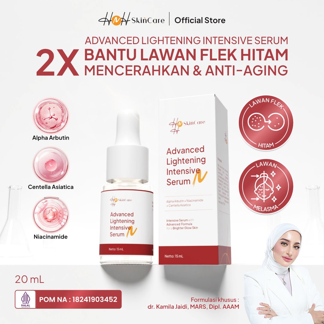 HNH Skincare - Advanced Lightening Intensive Serum - Brightening Serum Mencerahkan untuk Flek Hitam - hnhskincare