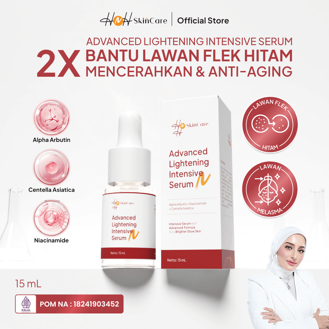 HNH Skincare - Advanced Lightening Intensive Serum - Brightening Serum Mencerahkan untuk Flek Hitam - hnhskincare