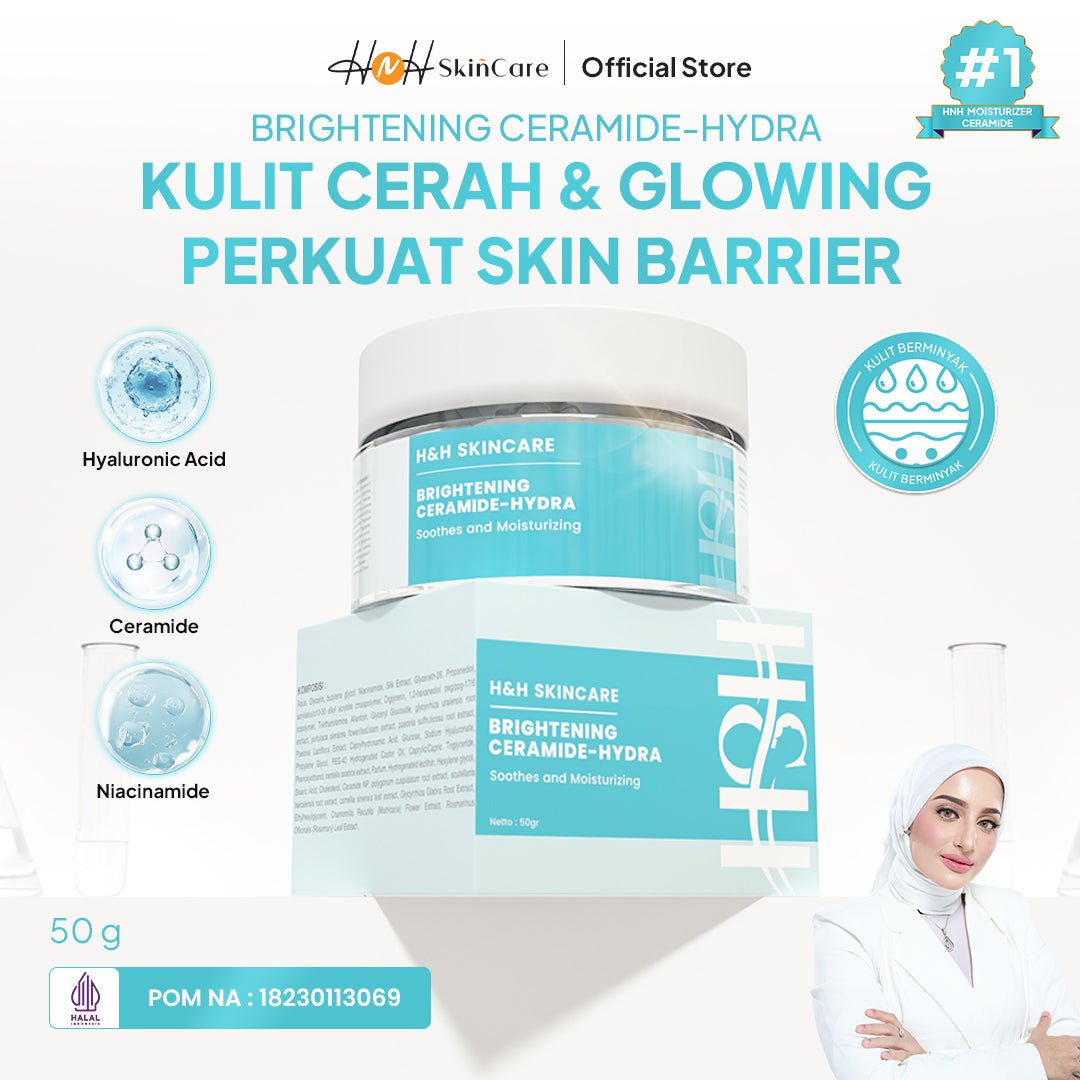 HNH Skincare - Brightening Ceramide - Hydra - Moisturizer Ceramide Pelembab Wajah untuk Skin Barrier - hnhskincare