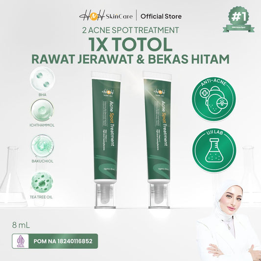 HNH Skincare - Bundling 2 Acne Spot Treatment - Acne Spot Gel Totol Jerawat untuk Jerawat Membandel - hnhskincare