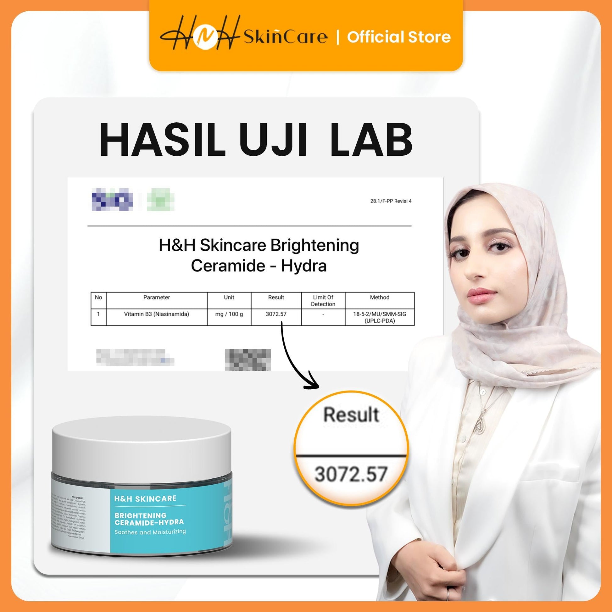 HNH Skincare - Bundling 2 Brightening Ceramide Hydra Gel - Moisturizer Ceramide Pelembab Wajah untuk Skin Barrier - hnhskincare