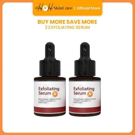 HNH Skincare - Bundling 2 Exfoliating Serum - Eksfoliasi Wajah Mencerahkan, Membantu Mengangkat Sel Kulit Mati - hnhskincare