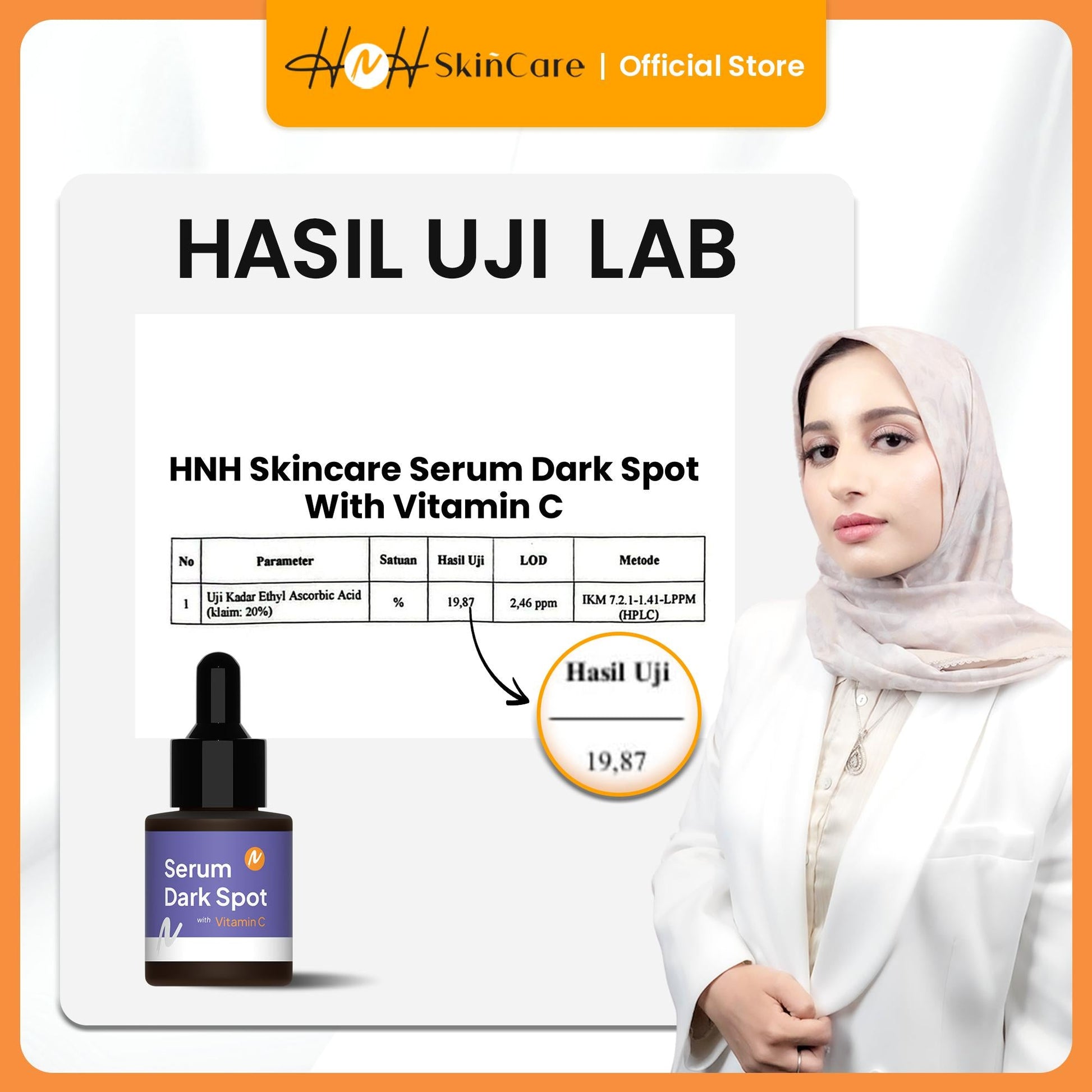 HNH Skincare - Bundling 2 Serum Dark Spot with Vitamin C - Serum Vitamin C Membantu Menyamarkan Flek Hitam / Dark Spot - hnhskincare