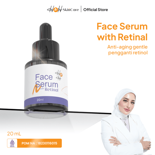 HNH Skincare - Face Serum with Retinal - Alternatif Serum Retinol untuk Menyamarkan Kerutan - hnhskincare