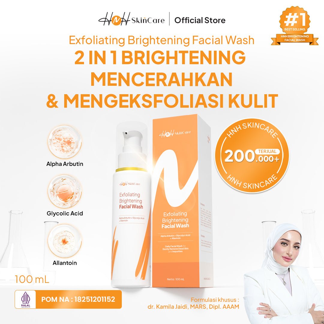 HNH Skincare - Facial Wash Ultimate - Sabun Cuci Muka Gentle Mencerahkan untuk Semua Jenis Kulit & Kulit Kusam - hnhskincare