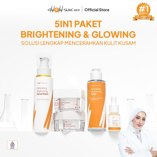 HNH Skincare - Paket Exfoliating Brightening - Brightening Package 5 in 1 - hnhskincare