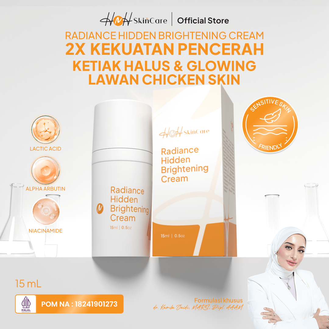 HNH Skincare - Radiance Hidden Brightening Cream - Krim Pencerah Ketiak Selangkangan dan Lipatan - hnhskincare