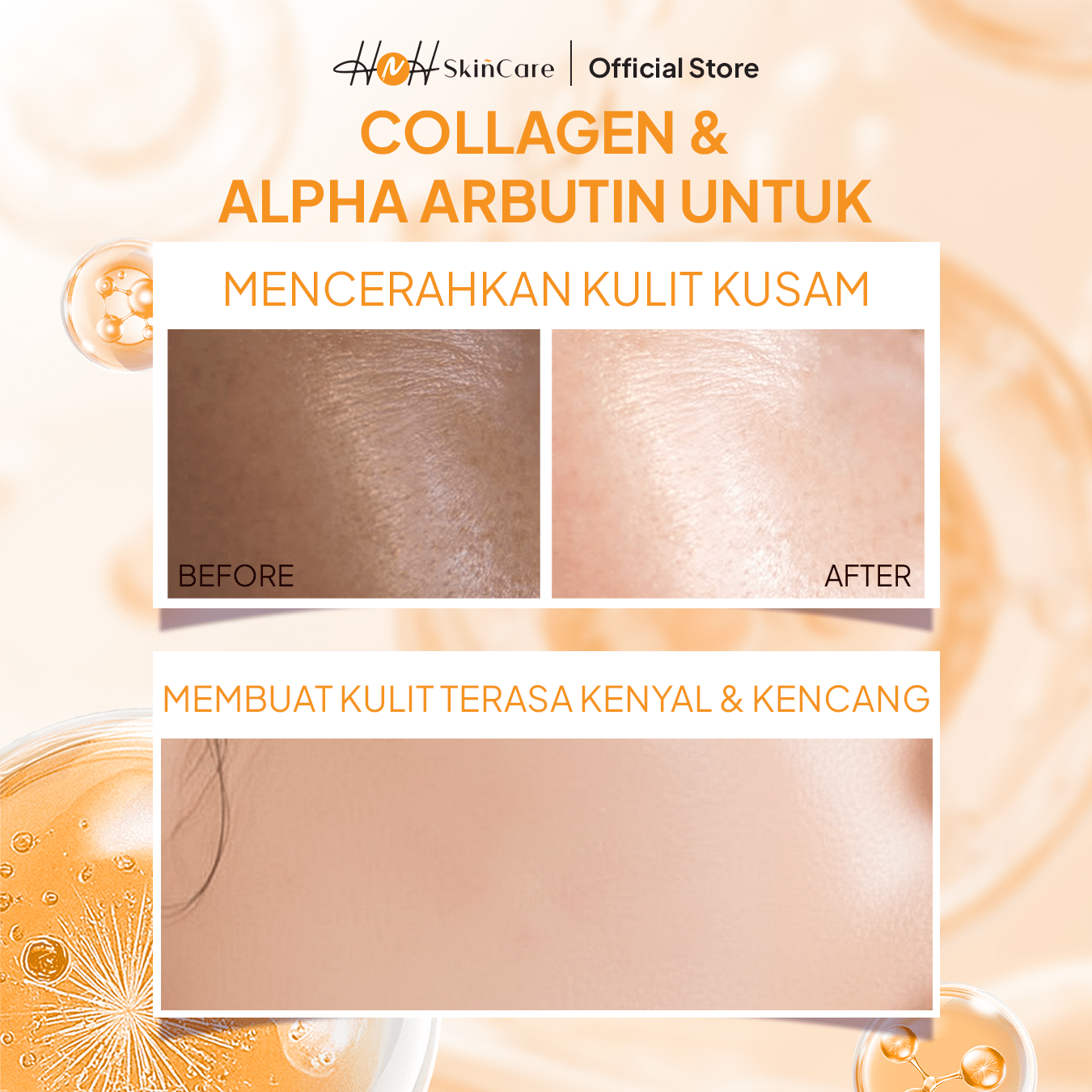 HNH Skincare - Sunscreen Brightening Pink - Tone Up Sunscreen Wajah SPF 50 PA++++ untuk Kulit Kusam - hnhskincare