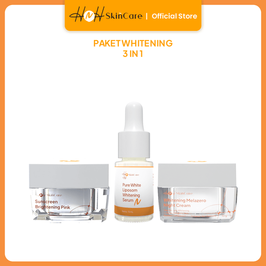HNH Skincare - Whitening 3 in 1 Package / Paket Skincare untuk Kulit Kusam / Membantu Mencerahkan - hnhskincare