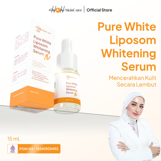 HNH Skincare - Pure White Liposom Whitening Serum - Serum Mencerahkan Wajah untuk Kulit Kusam