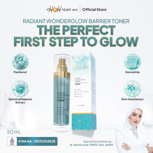 [NEW LAUNCH] Signature by Kamila - Radiant Wonderglow Barrier Toner - Menjaga Dan Menghidrasi Kulit yang Kering - hnhskincare