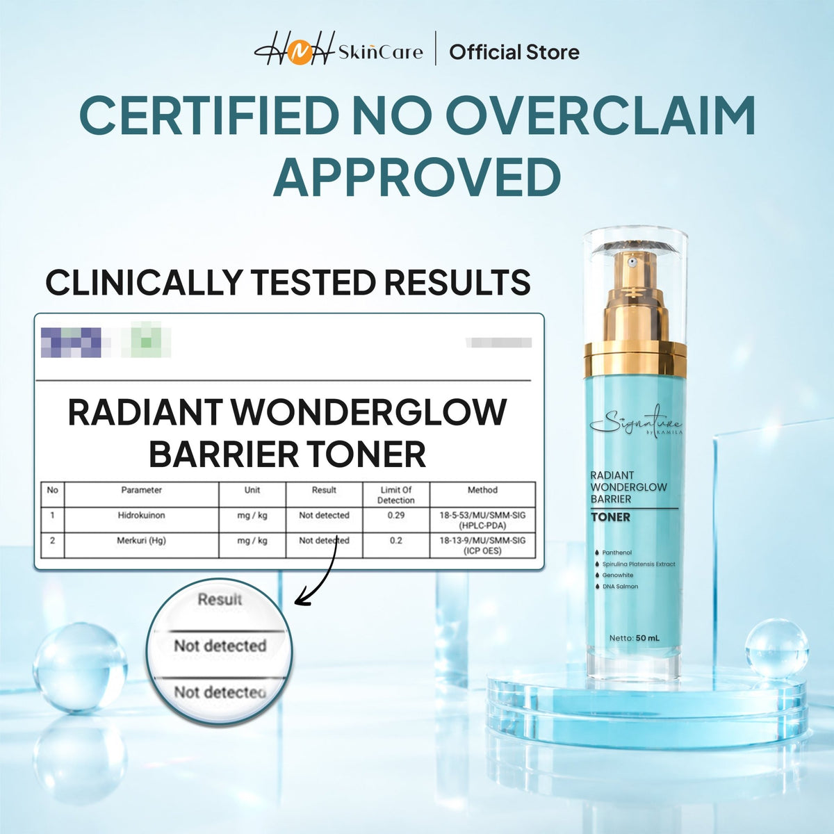 [NEW LAUNCH] Signature by Kamila - Radiant Wonderglow Barrier Toner - Menjaga Dan Menghidrasi Kulit yang Kering - hnhskincare