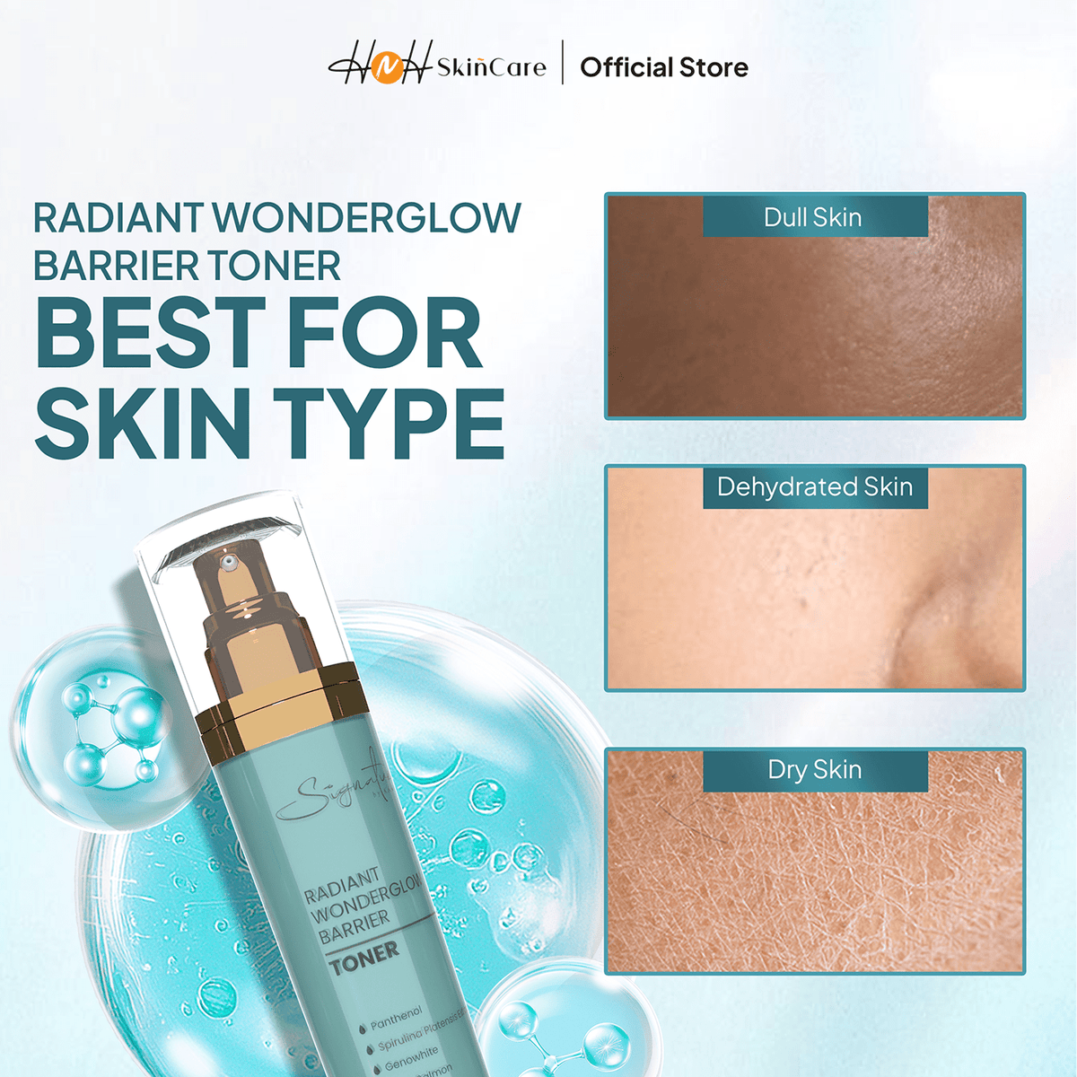 [NEW LAUNCH] Signature by Kamila - Radiant Wonderglow Barrier Toner - Menjaga Dan Menghidrasi Kulit yang Kering - hnhskincare