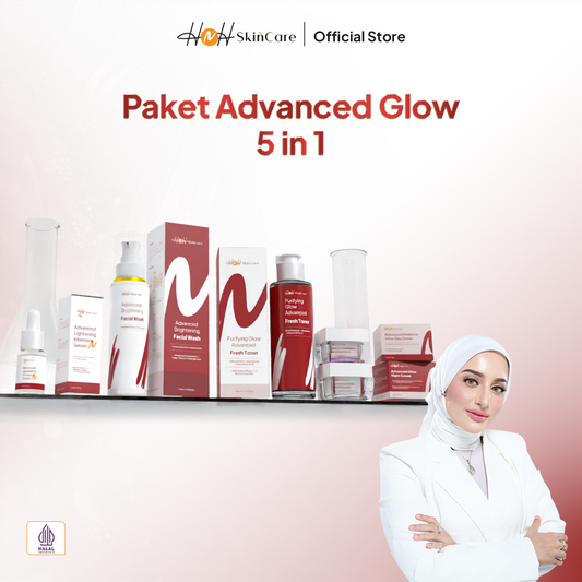 HNH Skincare - HNH Advanced Glow Package 5 in 1 / Paket Untuk Flek Hitam dan Anti Aging