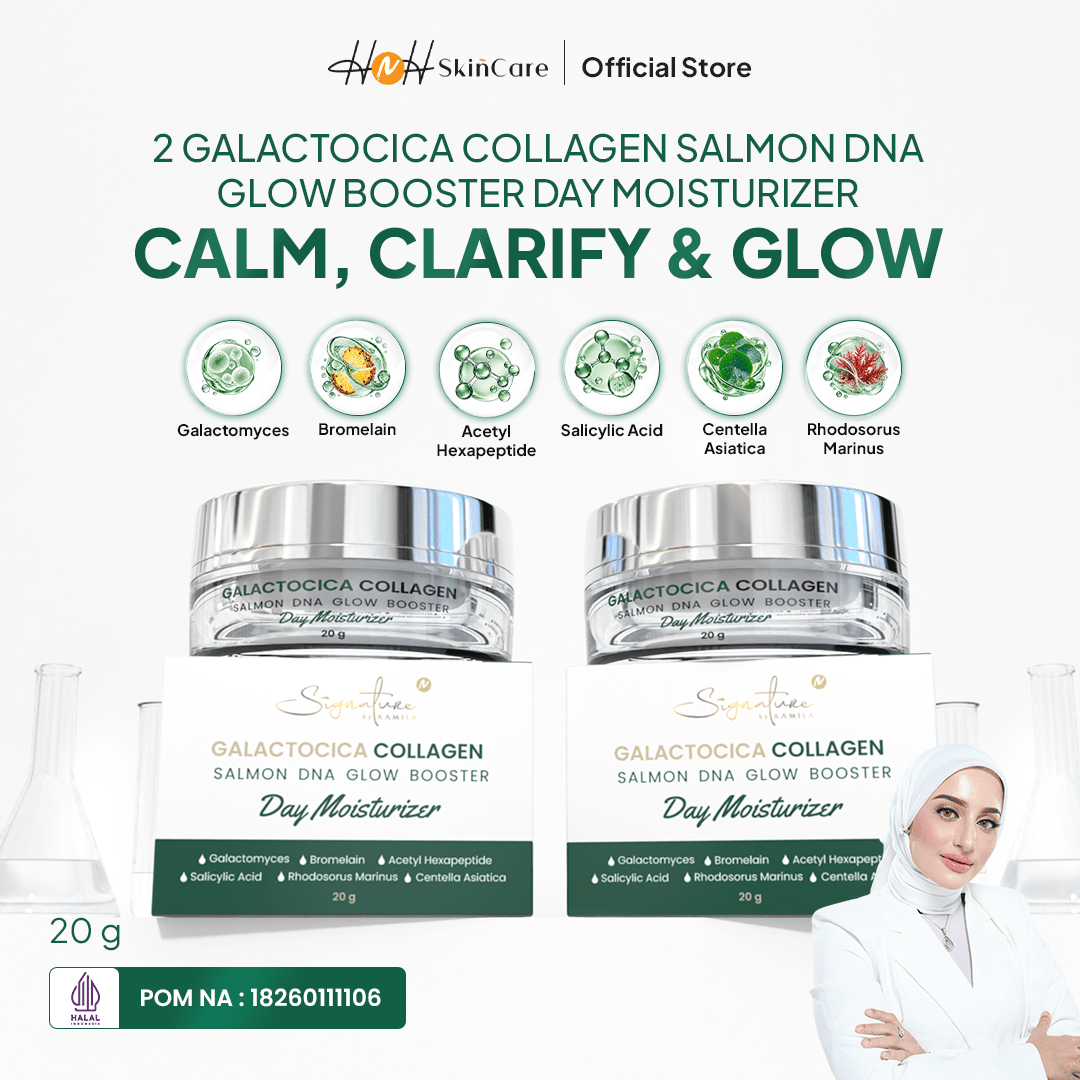 [PO] [NEW LAUNCH] Signature by Kamila - Bundling 2 Galactocica Collagen Salmon DNA Glow Booster Day Moisturizer - hnhskincare