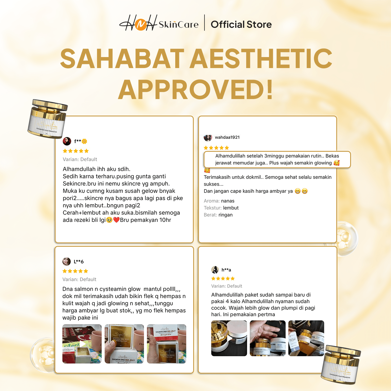 Signature by Kamila - Cysteamine Glow Booster Whitening Cream - Cysteamine Cream untuk Flek Hitam - hnhskincare