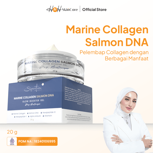 Signature by Kamila - Marine Collagen Salmon DNA Moisturizer - Pelembab Wajah Kulit Kering dan Kusam - hnhskincare