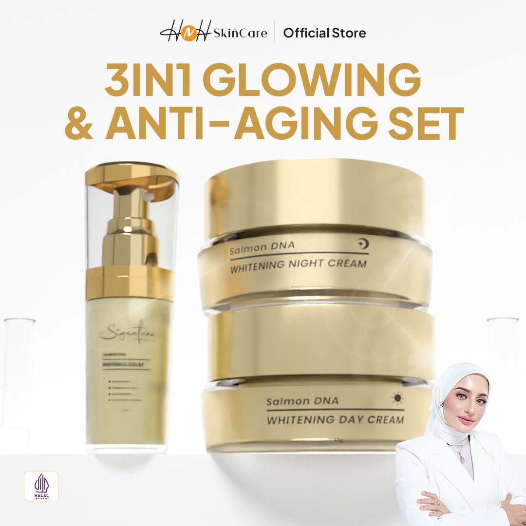 Signature by Kamila Paket Luminous Brightening 3 in 1 (Day Cream, Night Cream, Serum Brightening) - hnhskincare