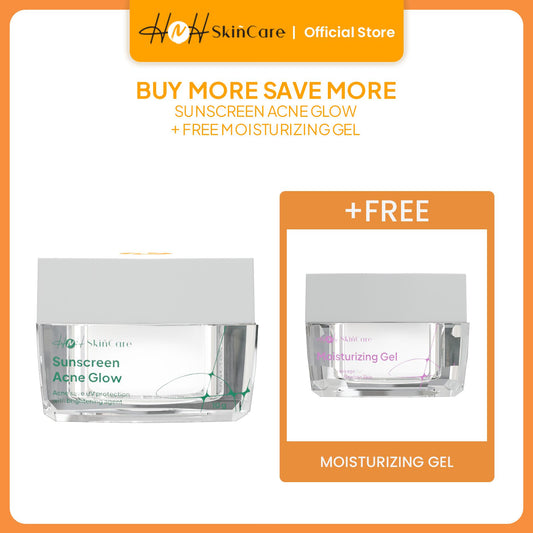 HNH Skincare - Buy 1 Sunscreen Acne Glow SPF 30 PA+++ Get 1 Free Moisturizer Gel